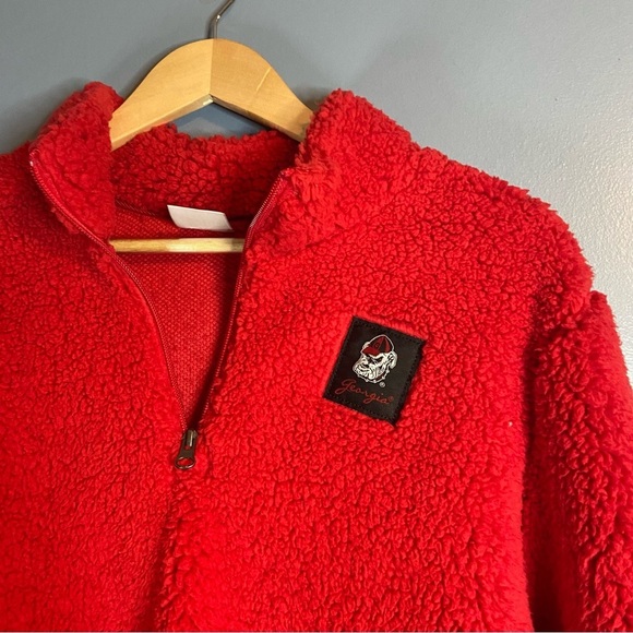 Knights Apparel Red Bulldogs Red Fleece Pullover Sweatshirt - Picture 4 of 7